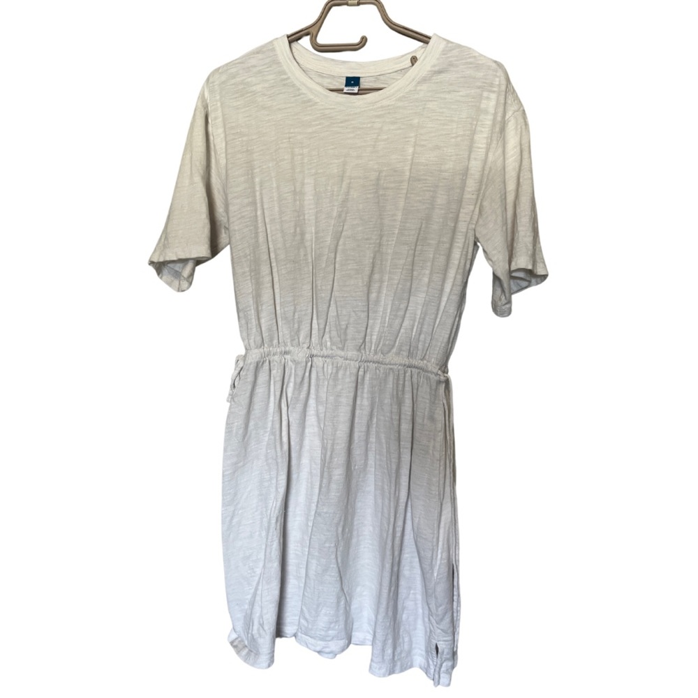 White tie waist t shirt dress